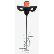 Rührwerk mit  gegenläufigem Rührquirl für ein leichteres und effizienteres Mischen. 